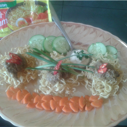 Kalio Minime Indomie  with Cheese Sauce